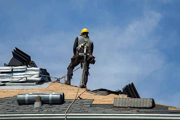 Professional Gutter Installation technician working in Rockville, UT